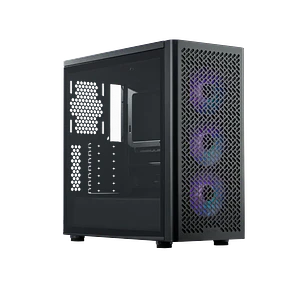Gabinete Gamer Cooler Master Elite 502 Black ARGB Mid Tower EATX ATX