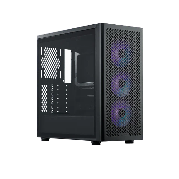 Gabinete Gamer Cooler Master Elite 502 Black ARGB Mid Tower EATX ATX 1