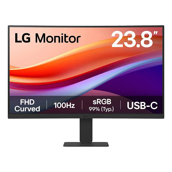 Monitor LG Curvo 24U421A-B Full HD 100Hz VA USB-C HDMI 1