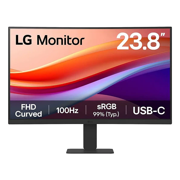 Monitor LG Curvo 24U421A-B Full HD 100Hz VA USB-C HDMI 1