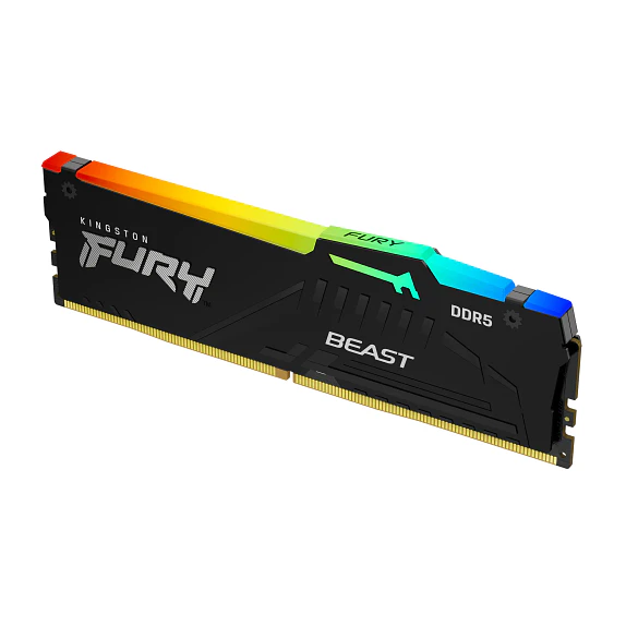 Memoria RAM Kingston Fury Beast RGB 32GB DDR5 6400MHz EXPO DIMM para PC 2