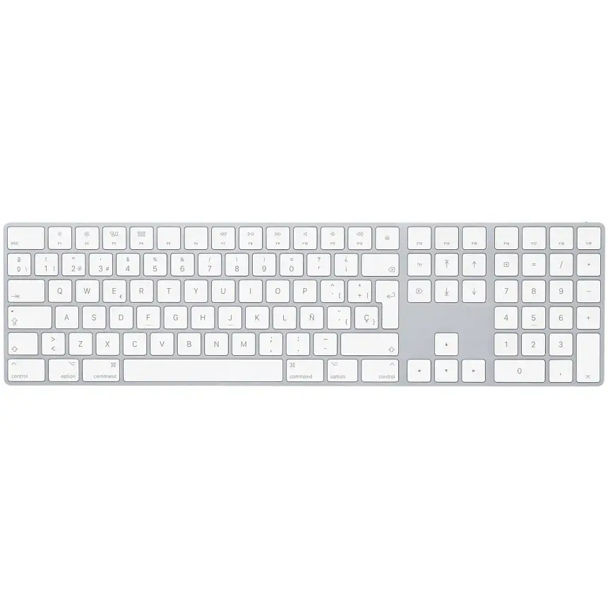 Teclado Apple Magic Keyboard con Teclado Numérico Bluetooth Full-Size Silver 1