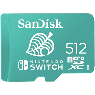 Tarjeta MicroSD SanDisk 512GB para Nintendo Switch UHS-I Class 10