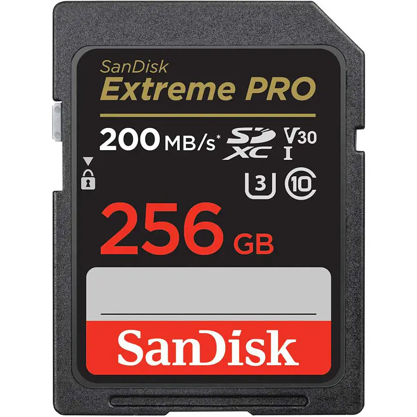 Tarjeta SD SanDisk Extreme Pro 256GB UHS-I U3 V30 200MB/s 1