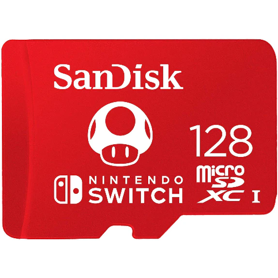 Tarjeta microSDXC SanDisk 128GB para Nintendo Switch UHS-I 100MB/s 1