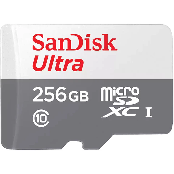 Tarjeta MicroSD SanDisk Ultra 256GB UHS-I Clase 10 A1 hasta 100MB/s 1