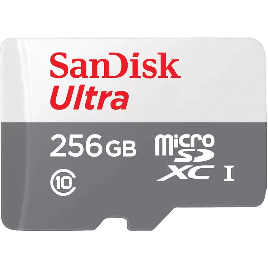 Tarjeta MicroSD SanDisk Ultra 256GB UHS-I Clase 10 A1 hasta 100MB/s 1