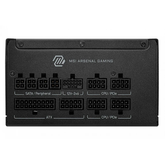 Fuente de Poder MSI MAG A850GLS PCIE5 850W 80 Plus Gold Modular ATX 5