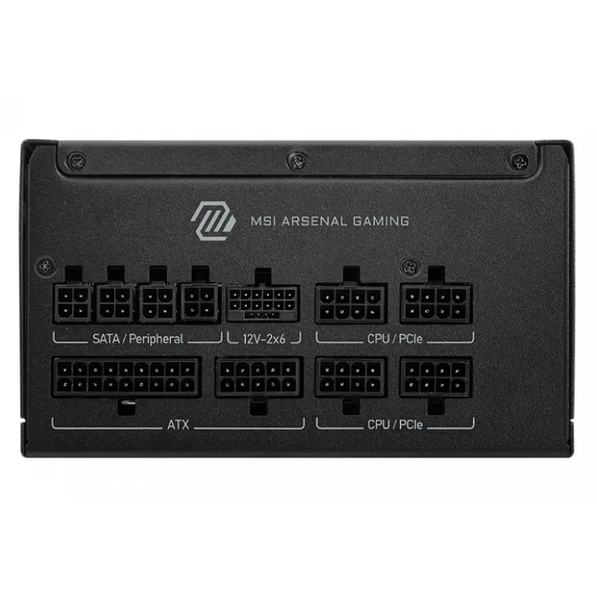Fuente de Poder MSI MAG A850GLS PCIE5 850W 80 Plus Gold Modular ATX 5