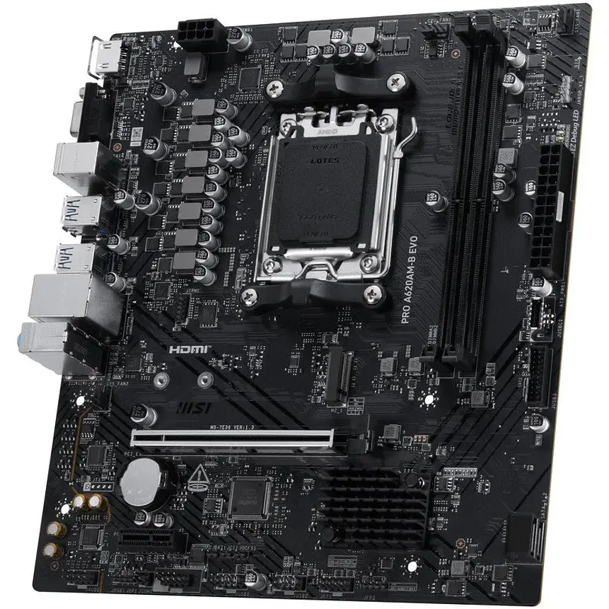 Placa Madre MSI PRO A620AM-B EVO AM5 DDR5 para Ryzen 4