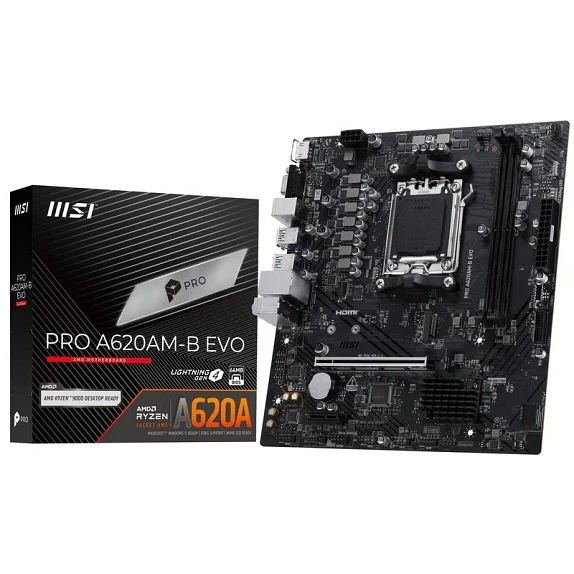 Placa Madre MSI PRO A620AM-B EVO AM5 DDR5 para Ryzen 1