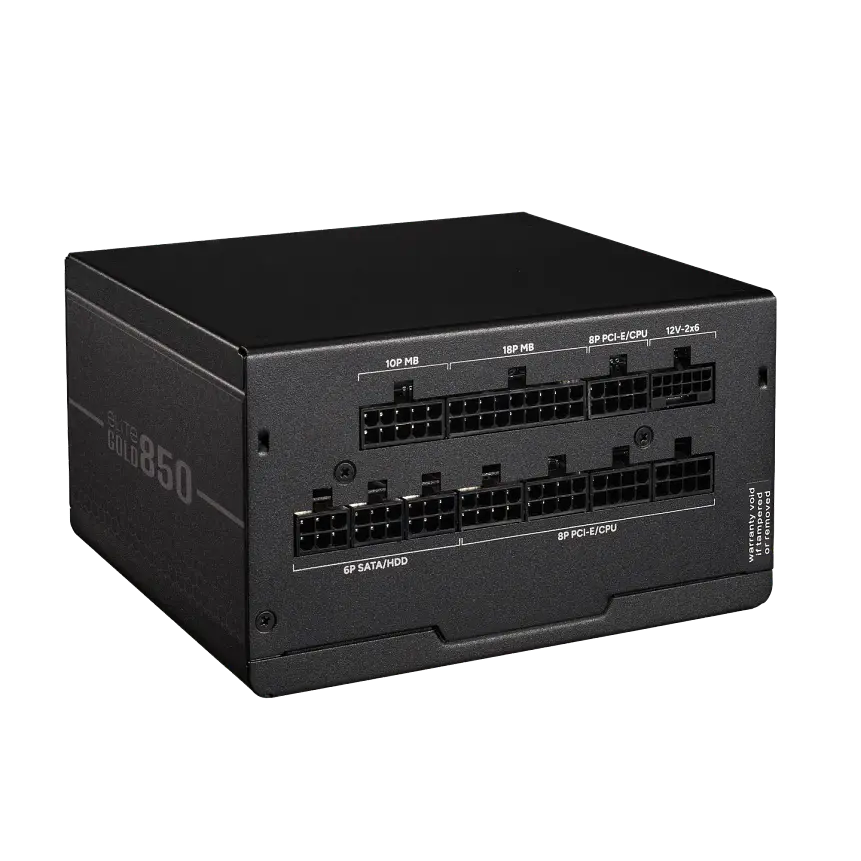 Fuente de Poder Cooler Master Elite Gold 850W Modular 80 Plus Gold ATX 3.1 PCIe 5.1 2