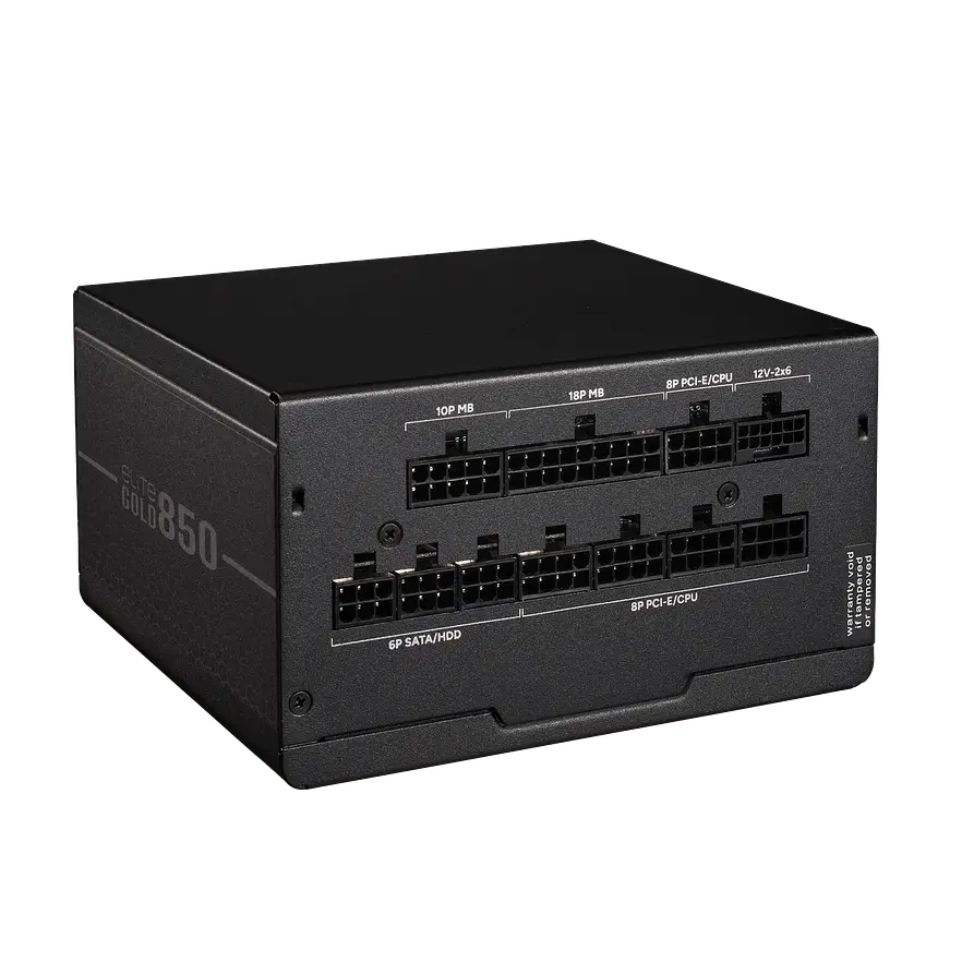 Fuente de Poder Cooler Master Elite Gold 850W Modular 80 Plus Gold ATX 3.1 PCIe 5.1 2