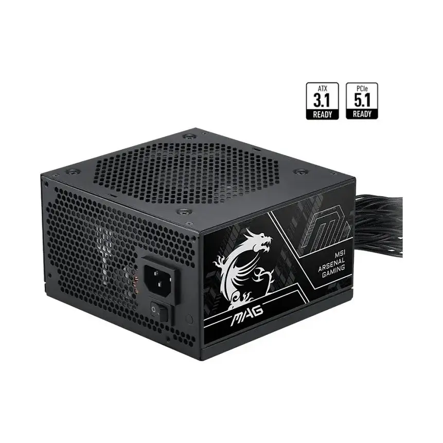 Fuente de Poder MSI MAG A650BN PCIE5 III 650W 80 Plus Bronze ATX 2