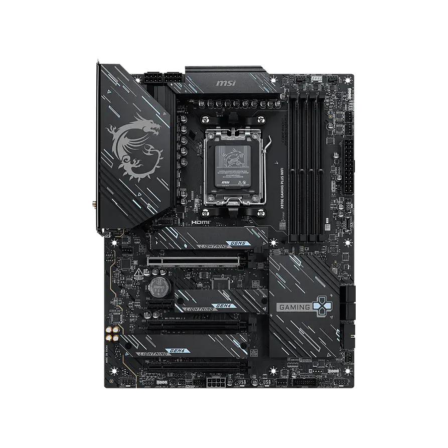 Placa Madre MSI X870E GAMING PLUS WIFI AM5 DDR5 ATX WiFi 7 2