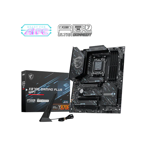 Placa Madre MSI X870E GAMING PLUS WIFI AM5 DDR5 ATX WiFi 7 1