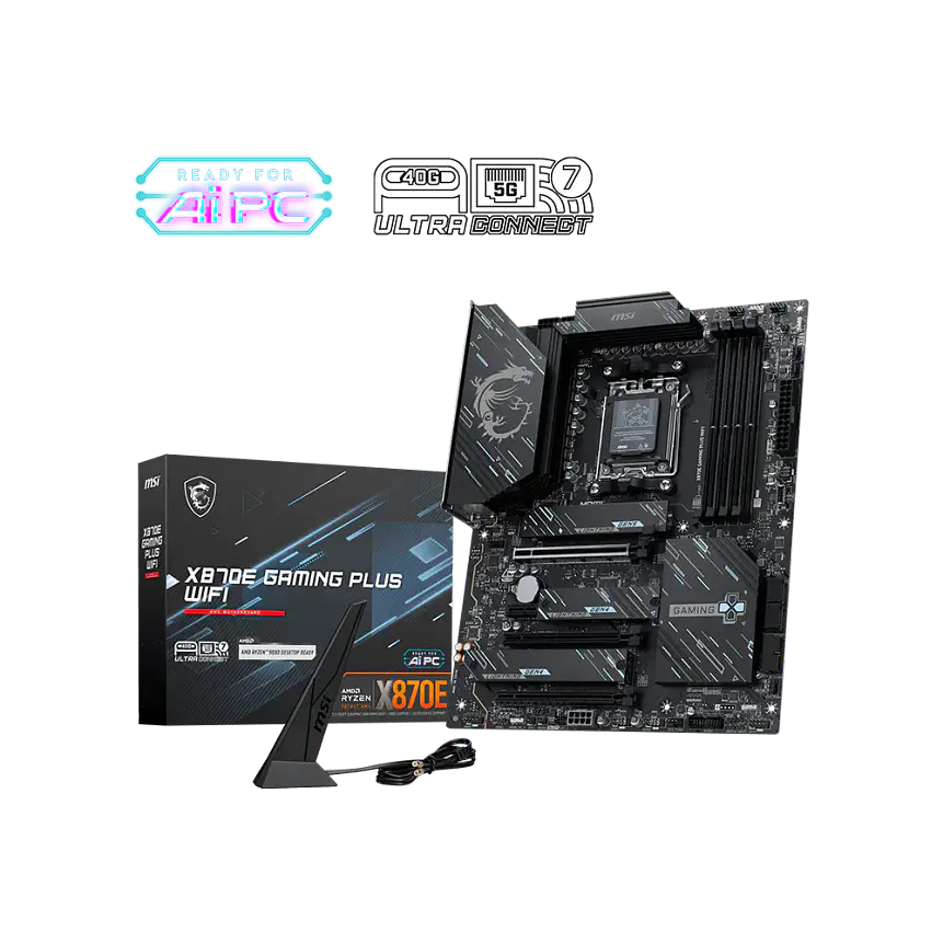 Placa Madre MSI X870E GAMING PLUS WIFI AM5 DDR5 ATX WiFi 7 1