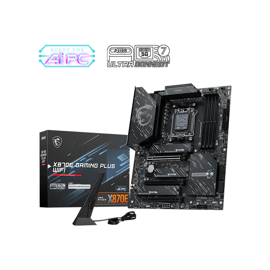 Placa Madre MSI X870E GAMING PLUS WIFI AM5 DDR5 ATX WiFi 7 1