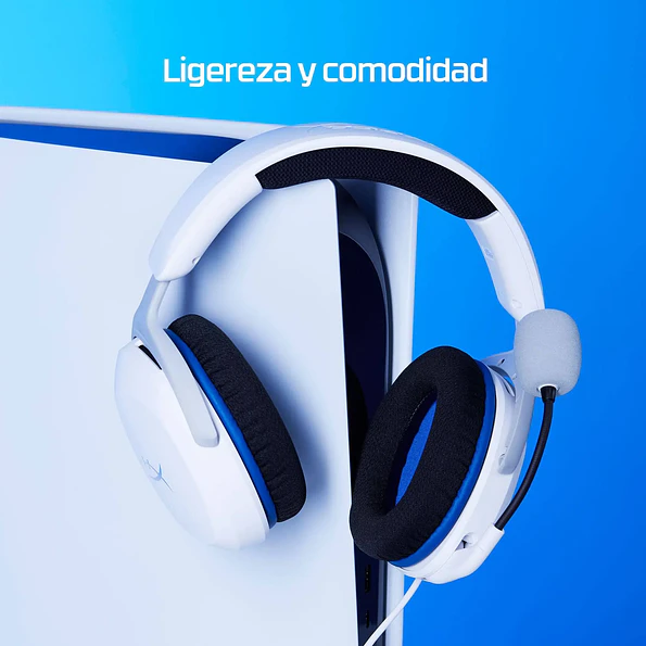 Audífonos Gamer HyperX Cloud Stinger 2 Core PlayStation Blanco 3.5mm 4