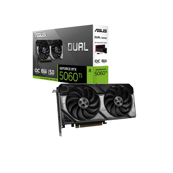 Tarjeta de Video ASUS Dual GeForce RTX 5060 EVO OC 8GB GDDR7 1