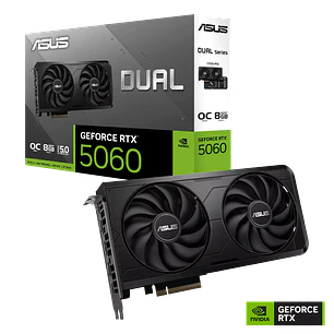 Tarjeta de Video ASUS Dual GeForce RTX 5060 EVO OC 8GB GDDR7
