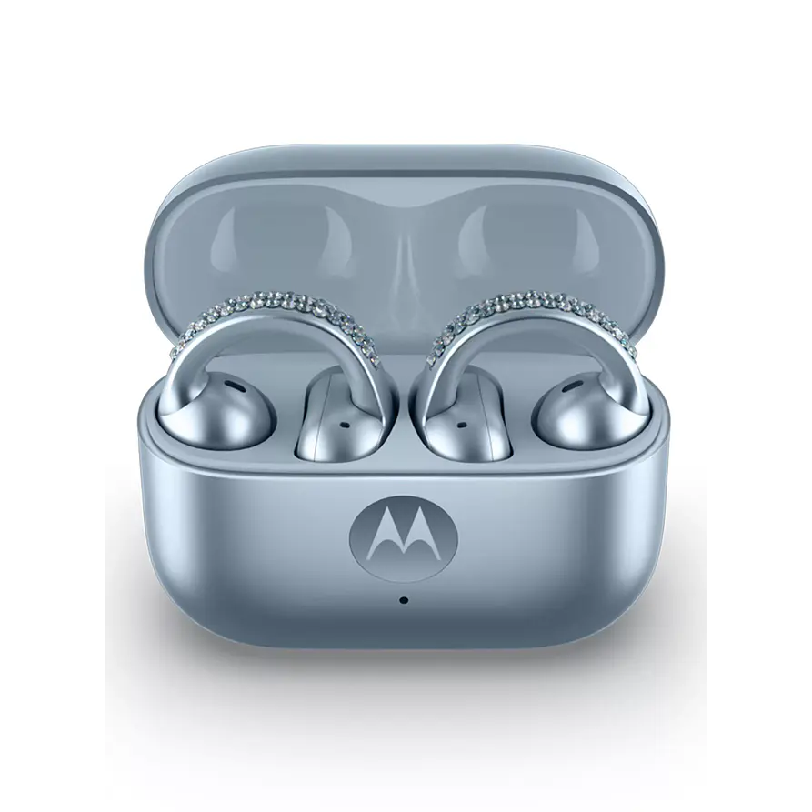 Audífonos Motorola Moto Buds Loop Bluetooth Ice Melt Swarovski 1