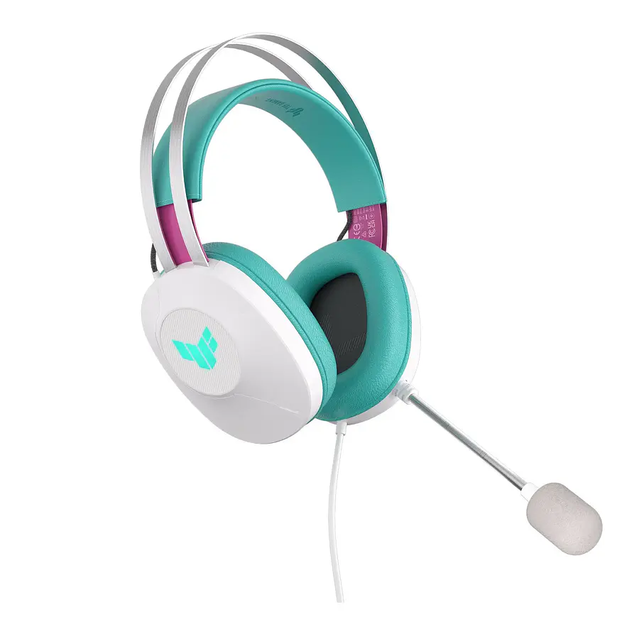 Audífonos Gamer ASUS TUF Gaming H1 Gen II Miku Edition USB con Micrófono 2
