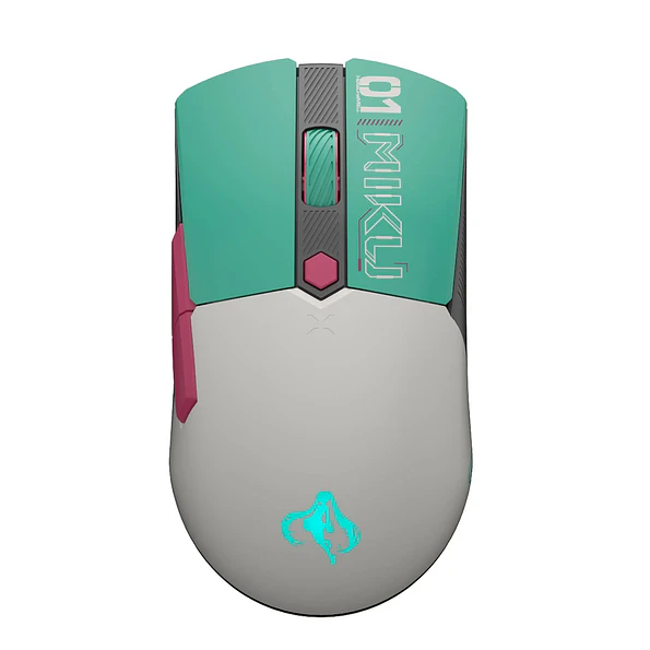 Mouse Gamer ASUS TUF Gaming Mini Hatsune Miku Edition 12.000 DPI Turquesa/Rosa 1
