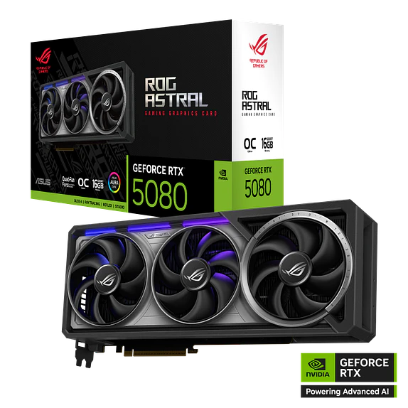 Tarjeta de Video ASUS ROG Astral GeForce RTX 5080 OC 16GB GDDR7 1