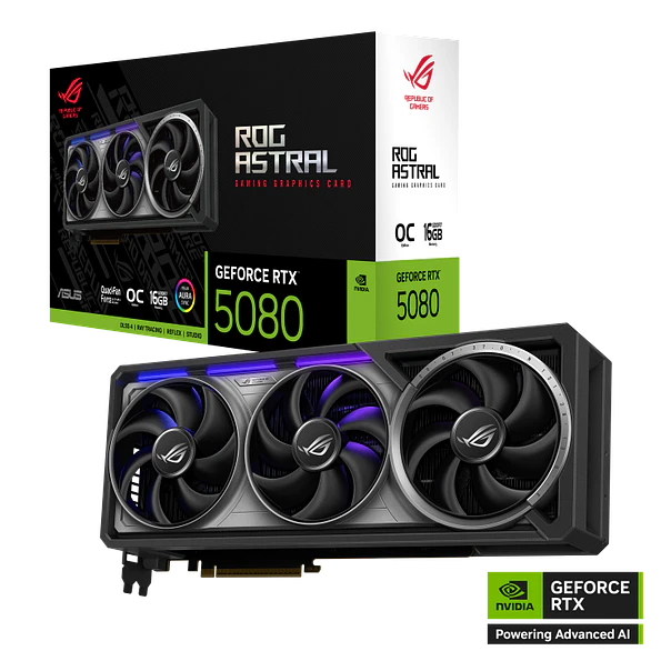 Tarjeta de Video ASUS ROG Astral GeForce RTX 5080 OC 16GB GDDR7 1