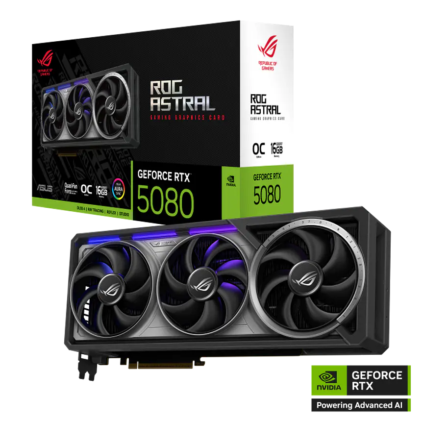 Tarjeta de Video ASUS ROG Astral GeForce RTX 5080 OC 16GB GDDR7 1