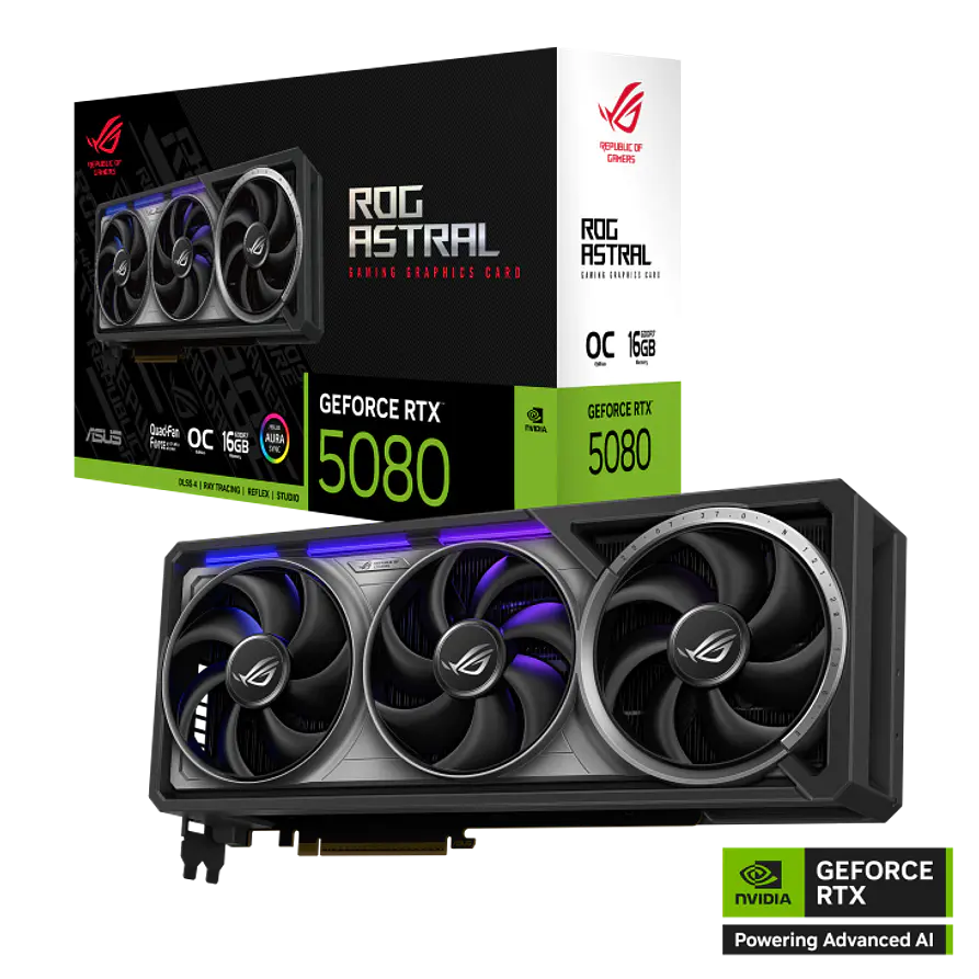 Tarjeta de Video ASUS ROG Astral GeForce RTX 5080 OC 16GB GDDR7 1