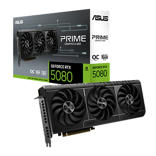 Tarjeta de Video ASUS PRIME GeForce RTX 5080 OC 16GB GDDR7 PCIe 5.0