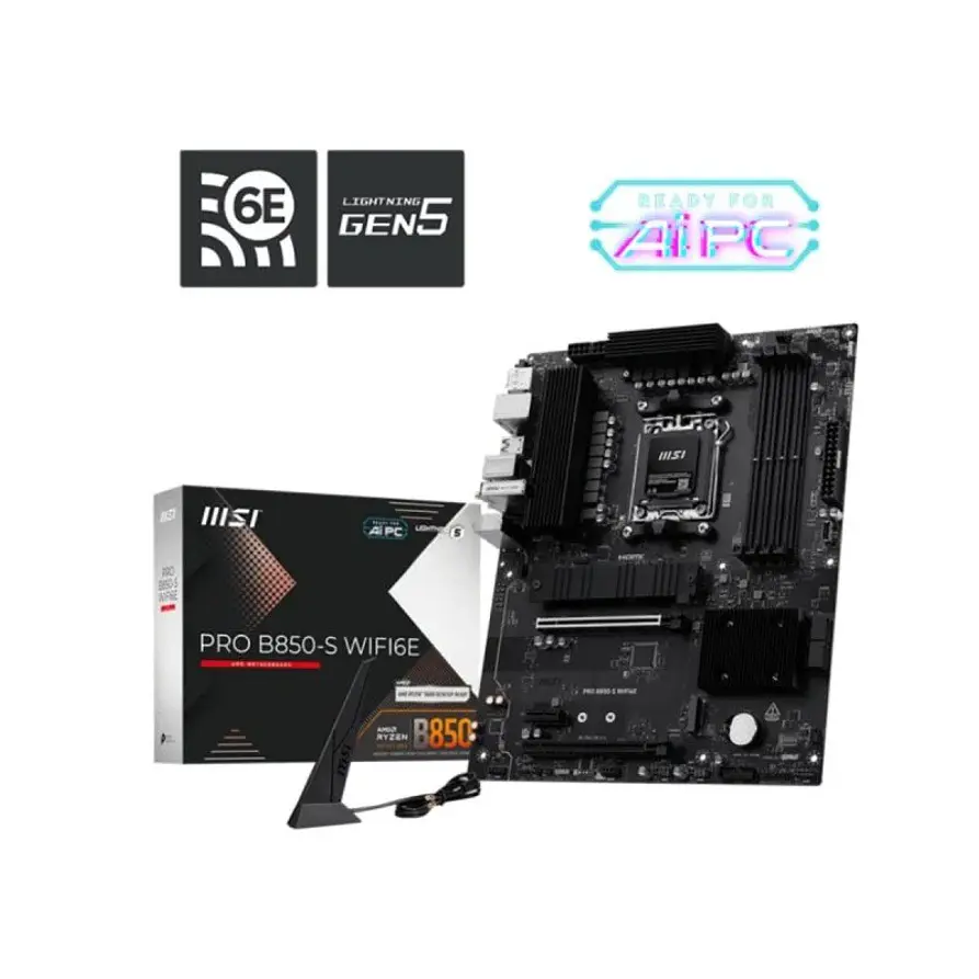 Placa Madre MSI PRO B850-S WIFI6E AM5 DDR5 ATX 1