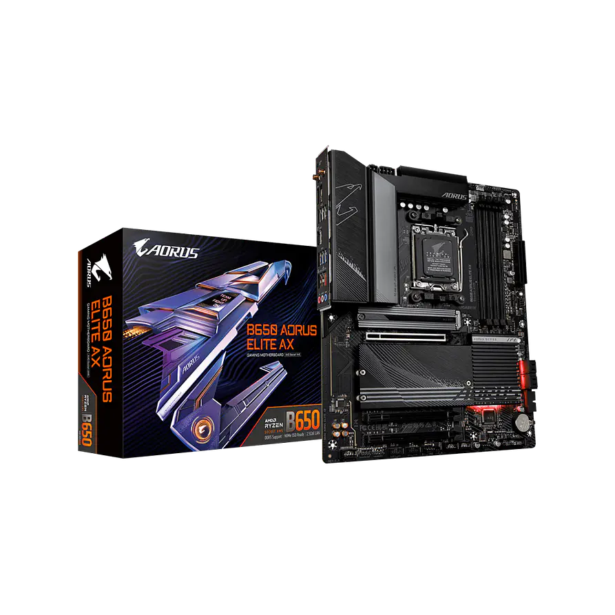 Placa Madre Gigabyte B650 AORUS ELITE AX AM5 DDR5 Wi-Fi 6E 1