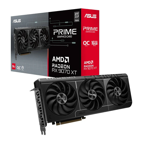 Tarjeta de Video ASUS Prime Radeon RX 9070 XT OC 16GB GDDR6 1
