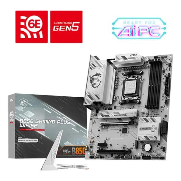 MSI B850 GAMING PLUS WIFI6E AM5 DDR5 WiFi 6E 1