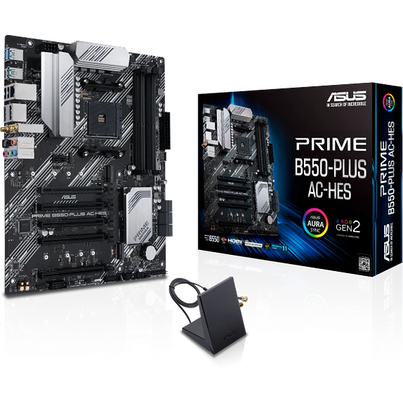 Placa Madre ASUS PRIME B550-PLUS AC-HES B550 AM4 ATX 1