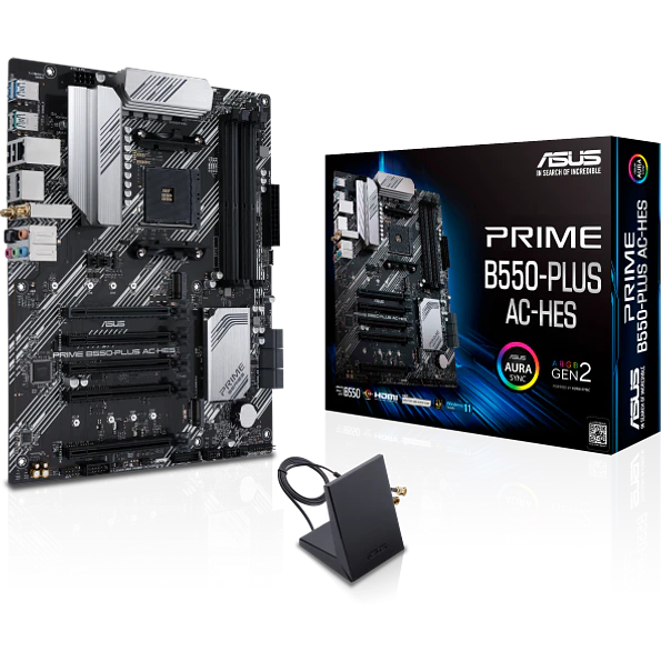Placa Madre ASUS PRIME B550-PLUS AC-HES B550 AM4 ATX 1