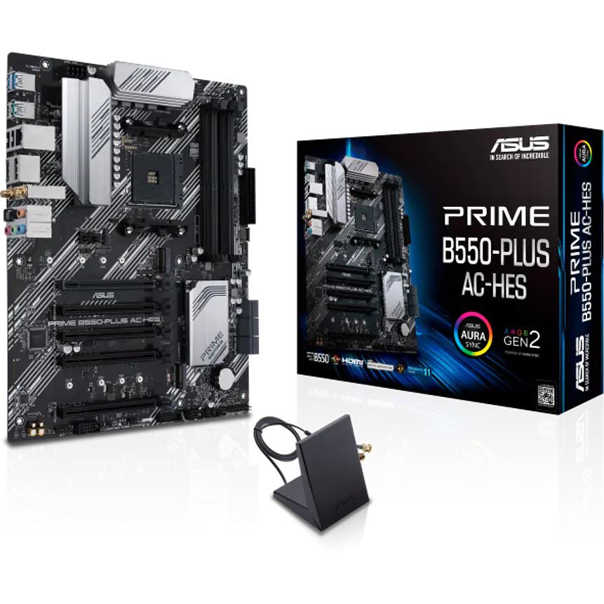 Placa Madre ASUS PRIME B550-PLUS AC-HES B550 AM4 ATX 1