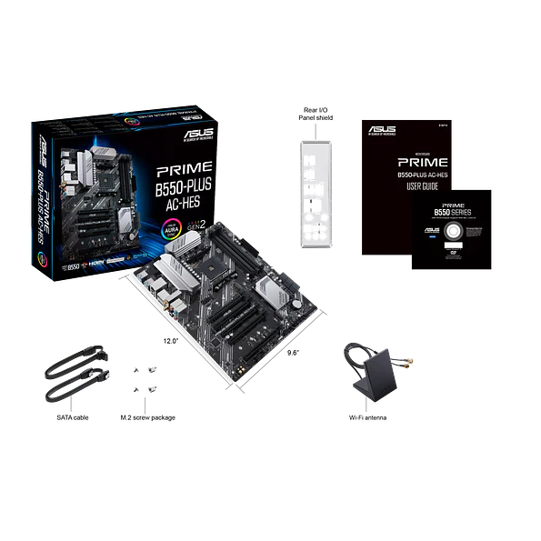 Placa Madre ASUS PRIME B550-PLUS AC-HES B550 AM4 ATX 5