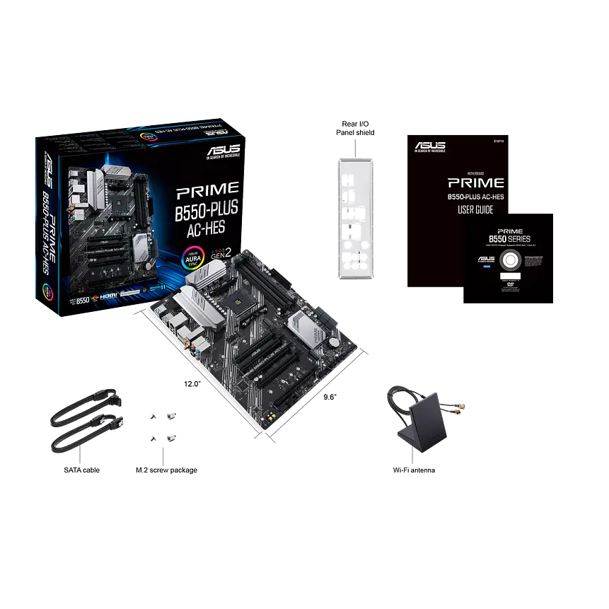 Placa Madre ASUS PRIME B550-PLUS AC-HES B550 AM4 ATX 5