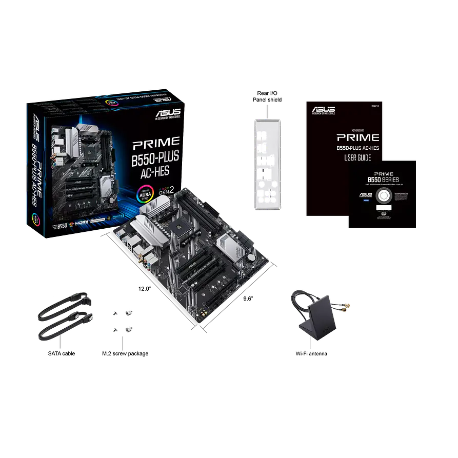 Placa Madre ASUS PRIME B550-PLUS AC-HES B550 AM4 ATX 5