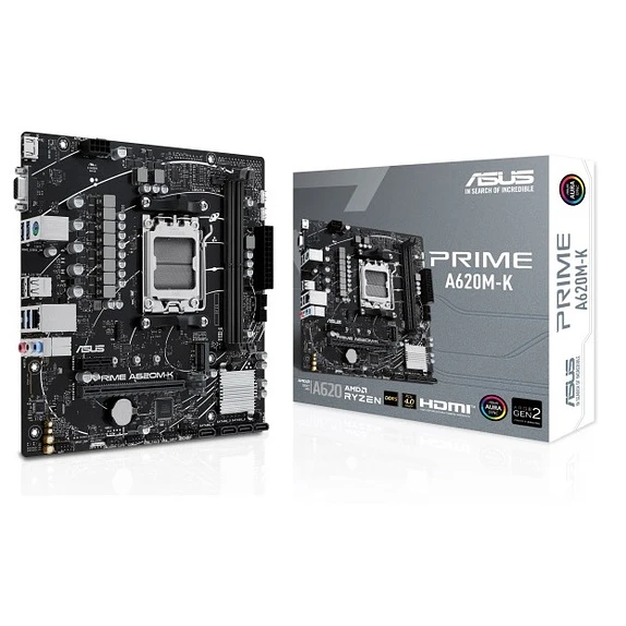 Placa Madre ASUS PRIME A620M-K AM5 DDR5 Micro ATX 1