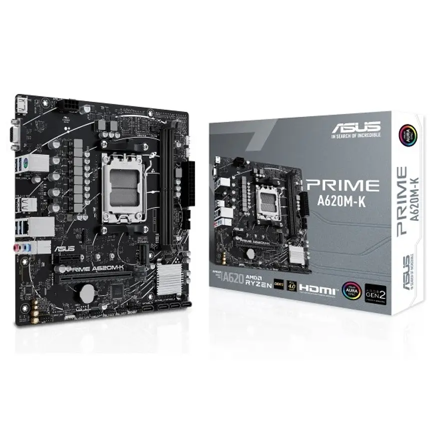Placa Madre ASUS PRIME A620M-K AM5 DDR5 Micro ATX 1