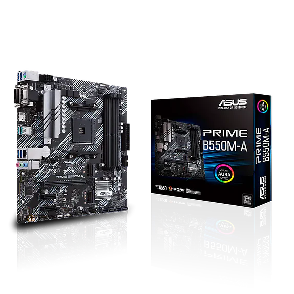 Placa Madre ASUS PRIME B550M-A AM4 B550 Micro ATX 1