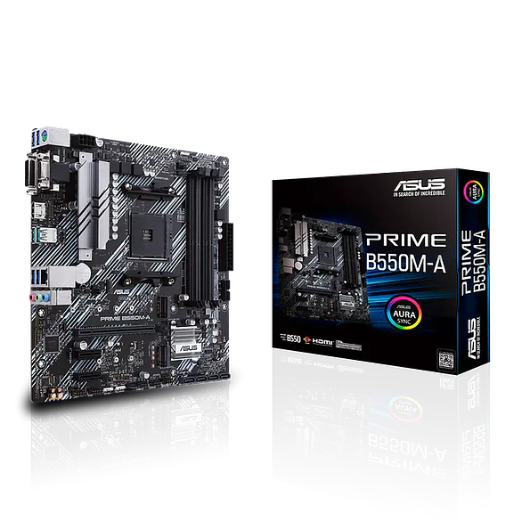 Placa Madre ASUS PRIME B550M-A AM4 B550 Micro ATX 1