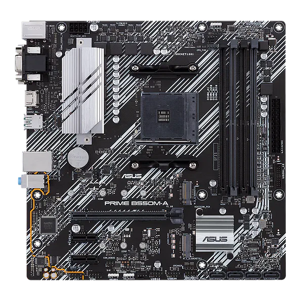 Placa Madre ASUS PRIME B550M-A AM4 B550 Micro ATX 2