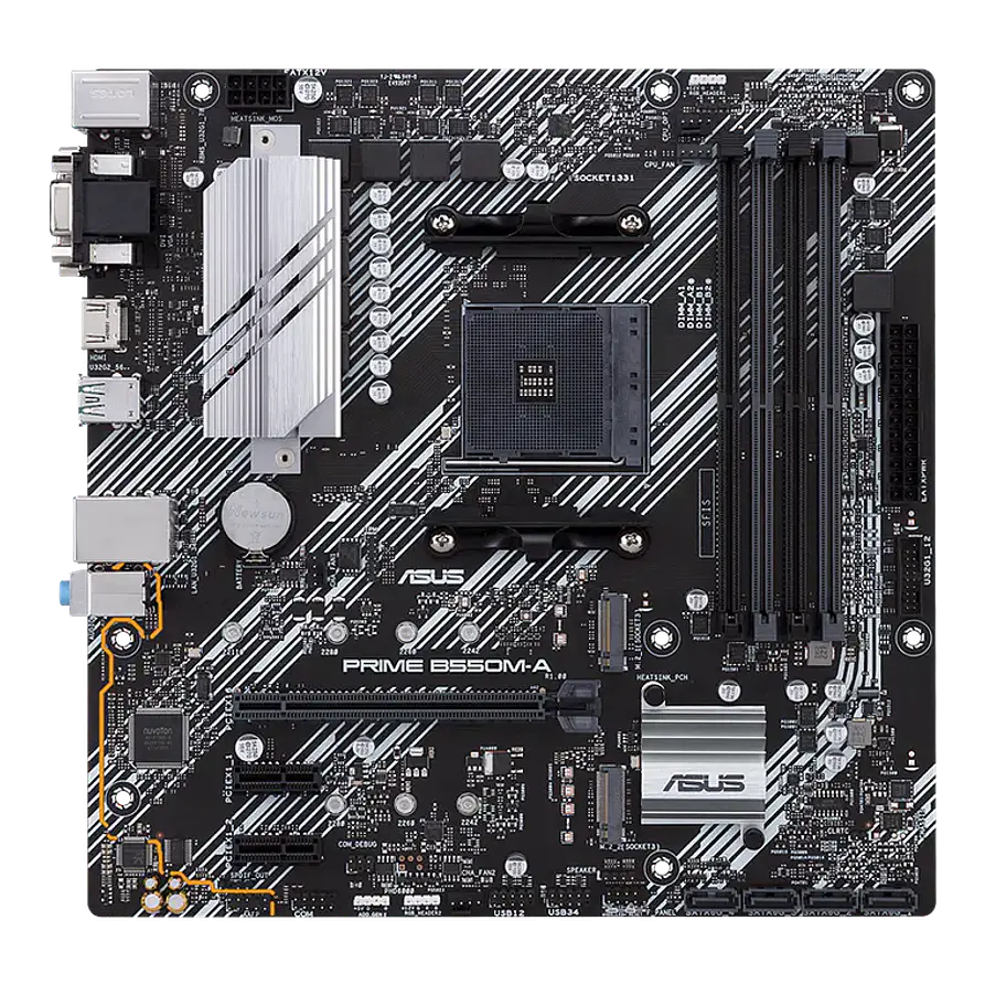Placa Madre ASUS PRIME B550M-A AM4 B550 Micro ATX 2