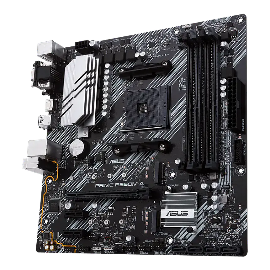 Placa Madre ASUS PRIME B550M-A AM4 B550 Micro ATX 3
